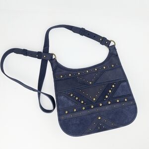 Lucky Brand Blue Studded Crossbody Bag